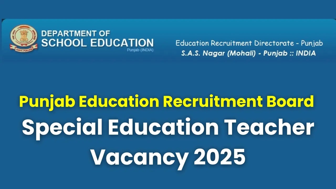 PERB Punjab 2025: Apply for PRT & TGT Teaching Posts