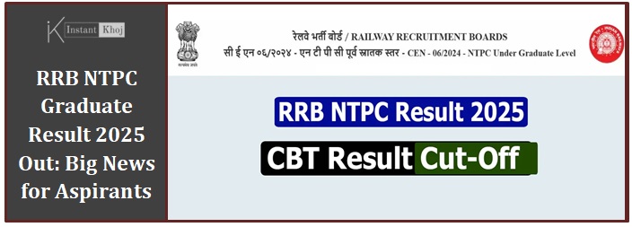 RRB NTPC Graduate Result 2025 Out: Big News for Aspirants