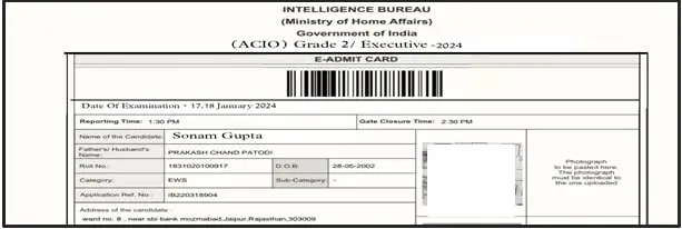 IB ACIO 2025 City Slip Out: Check Your Exam City & Details