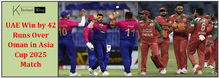 UAE Win by 42 Runs Over Oman in Asia Cup 2025 Match