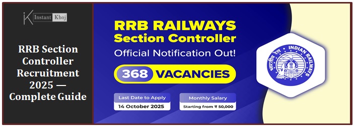 RRB Section Controller Recruitment 2025 — Complete Guide