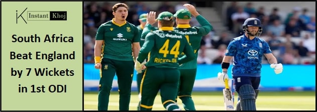 South Africa Beat England by 7 Wickets in 1st ODI