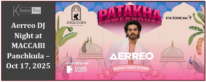 Aerreo DJ Night at MACCABI Panchkula – Oct 17, 2025